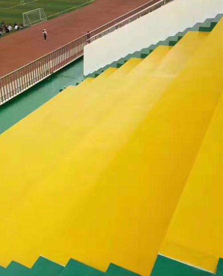 河南球场台阶翻新修补改造